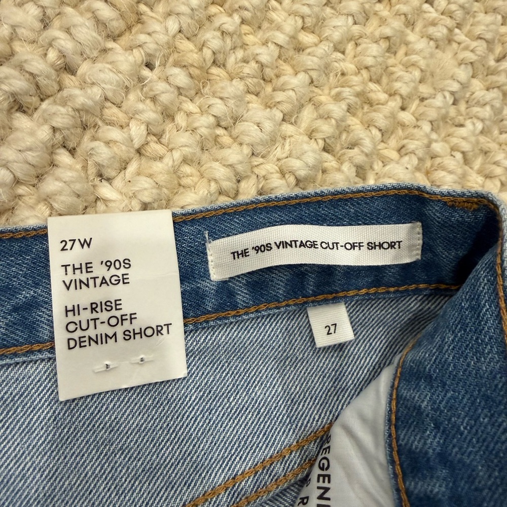 Denim Forum the 90s vintage high rise cut off denim short - Picture 6 of 6
